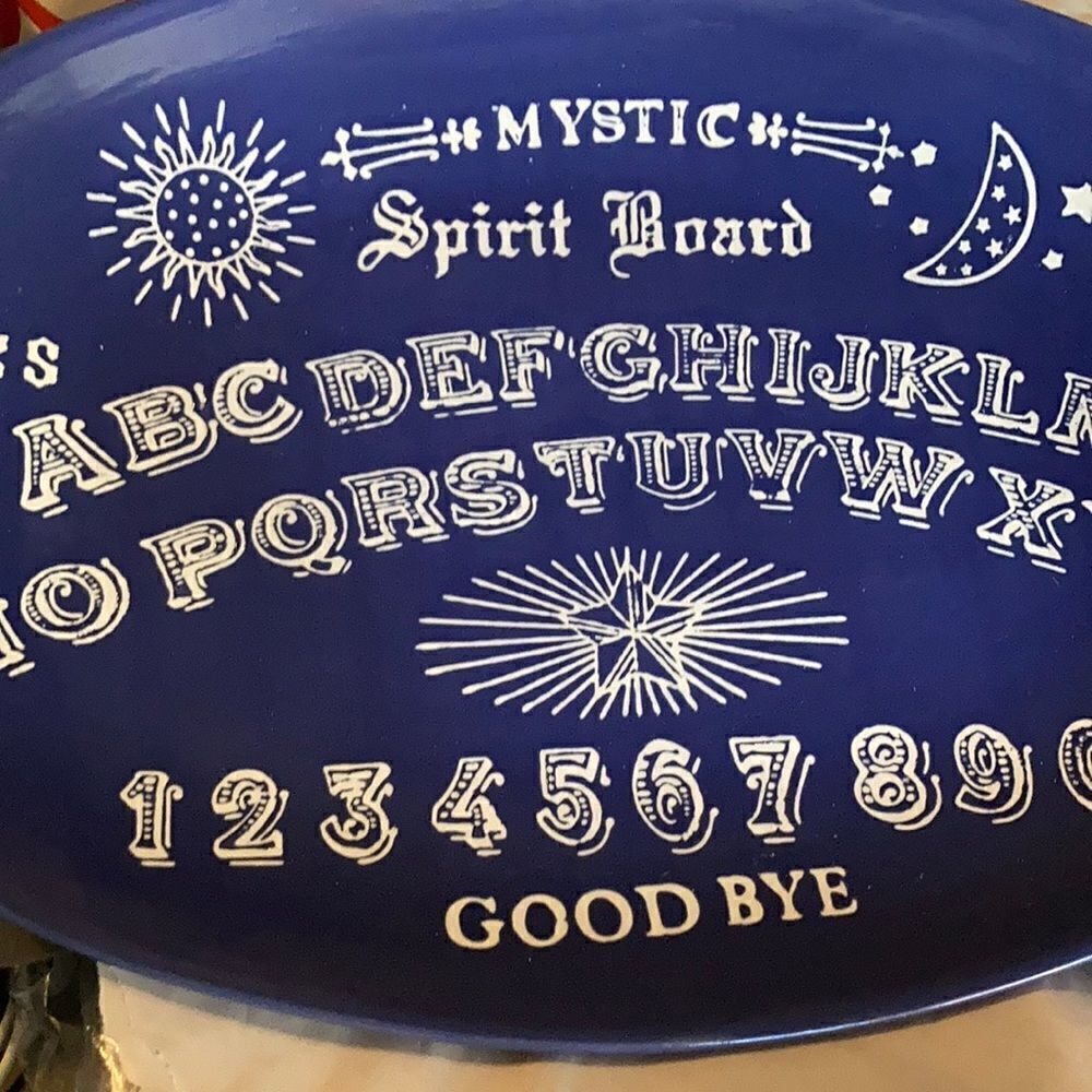 Ouija Board Platter - heavy purple blue color